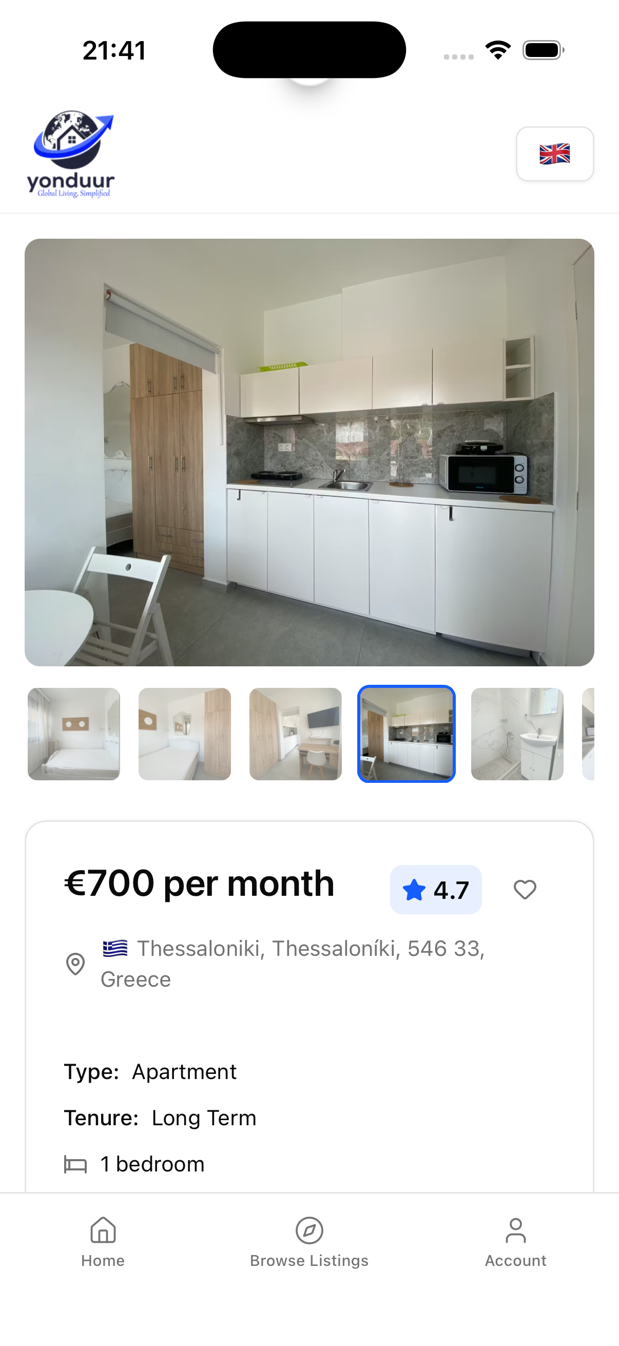 Property listing details